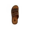 Pantofle pánské Mediline M02 hnědé kožené na vysoký nárt