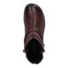 Dámské zimní kotníkové boty kožené Josef Seibel Naly 24 bordo zateplené široká špička