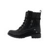Nadměrné dámské zimní kotníkové boty černé Mustang 15M0052001