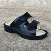 Dámské zdravotní masážní pantofle Jokker kožené černé 1400H na hallux