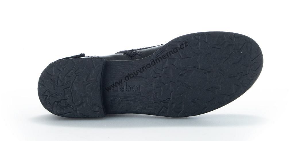 Kotníkové boty Gabor schwarz 94.675.27 - Kotníkové, Zimní, Dámské -  nadměrná obuv, Josef Seibel, Mustang, Rieker, Remonte, Romika