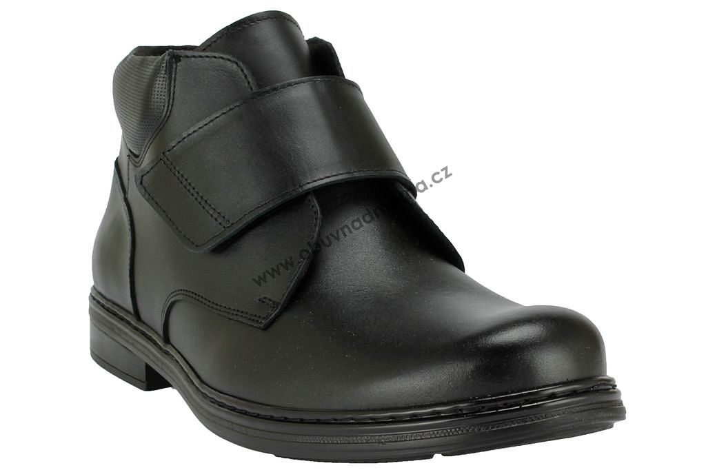 Zimní boty De Plus černé 1130 K - black - Zimní, Pánské - nadměrná obuv,  Josef Seibel, Mustang, Rieker, Remonte, Romika