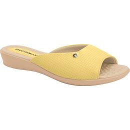 Nadměrné dámské pantofle žluté Piccadilly Camila 500352-032 na hallux