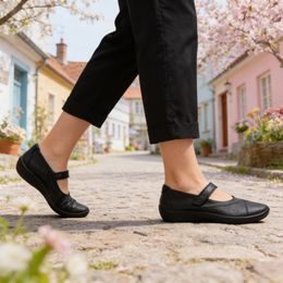 Černé bosolodičky Helena - široká špička (Široké)