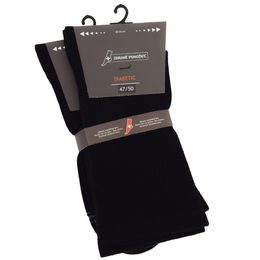 Zdravotní diabetické rozšířené Zdravé ponožky černé 2 páry