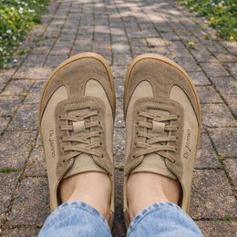 Béžové bosolodičky Ester - široká špička (Extra široké)