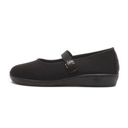 Baleríny černé Mediline elastické 622697 na hallux