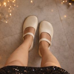 Béžové bosolodičky Ester - široká špička (Extra široké)