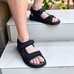 Pánské zdravotní sandály Mediline kožené hnědé M11