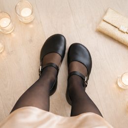 Černé bosolodičky Helena - široká špička (Široké)