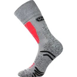 Ponožky VoXX Solution outdoor šedé/červené