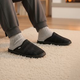 Pantofle Dr. Orto černé 132M016 na široké chodidlo