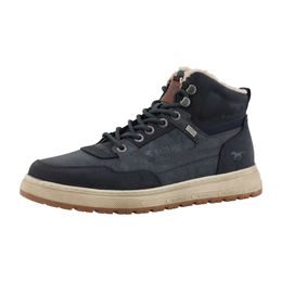 Nadměrné pánské zimní kotníkové boty modré Mustang 15M0111002