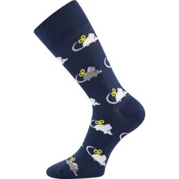 Ponožky Lonka Twidor tmavě modré - myš