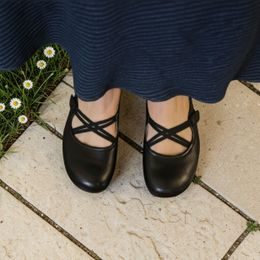 Baleríny černé Josef Seibel kožené Fenja 01