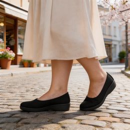 Černé bosolodičky Helena - široká špička (Široké)