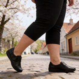 Béžové lodičky De Plus 9420-K-3060 kožené na široké chodidlo