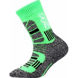 Ponožky Voxx Traction dětské zelené/šedé melír