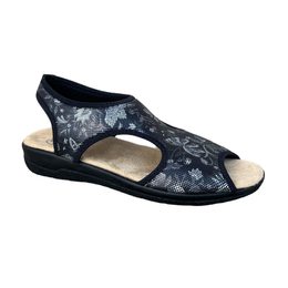 Dámské zdravotní sandály Mediline elastické černo-šedé Golden Fit 170 na hallux