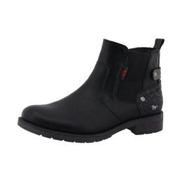 Nadměrné dámské zimní kotníkové boty černé Mustang 15M0052002