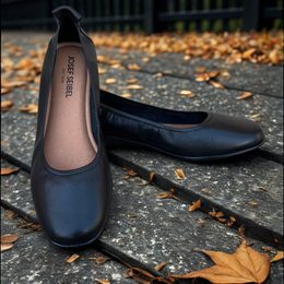 Baleríny černé-hnědé Josef Seibel Fenja 18