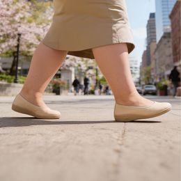 Baleríny béžové Mediline 627228 na široké chodidlo