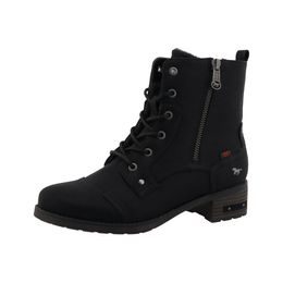 Nadměrné dámské zimní kotníkové boty černé Mustang 15M0062011