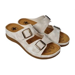 Dámské zdravotní pantofle Mjartan béžové 2814 na vysoký nárt