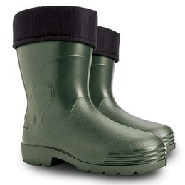 Zateplené holínky Demar Farmer zelené 3910 široká špička