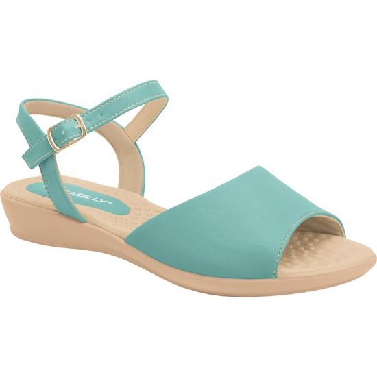 Nadměrné dámské sandály modré Piccadilly 500344-045 na hallux