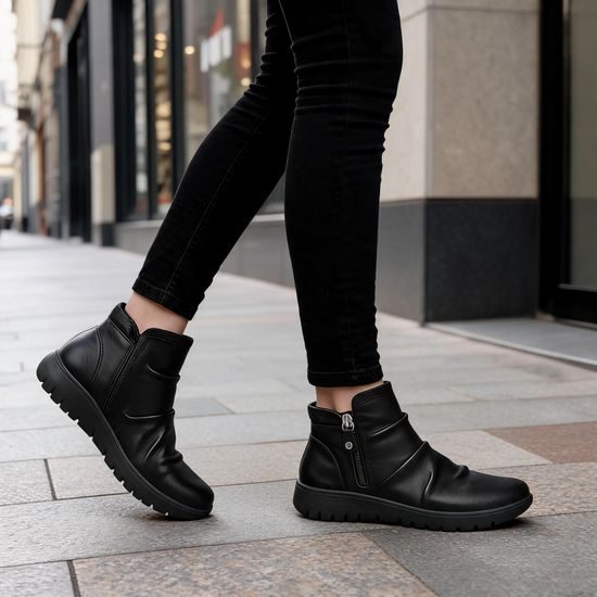 Dámské kotníkové boty černé Piccadilly Vicky na hallux