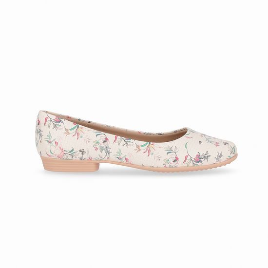 Baleríny béžové květinové Piccadilly Raquel 250115-570 na hallux