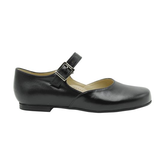 Černé baleríny Stela - široká špička (Standard)