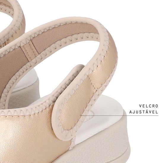 Nadměrné dámské sandály zlaté Piccadilly 571013-001 na hallux