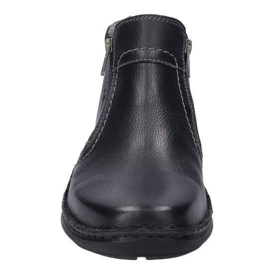 Pánské zimní kotníkové boty kožené Josef Seibel New Anvers 04 černé zateplené na široké chodidlo