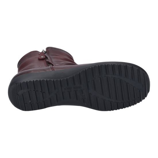 Dámské zimní kotníkové boty kožené Josef Seibel Naly 24 bordo zateplené široká špička