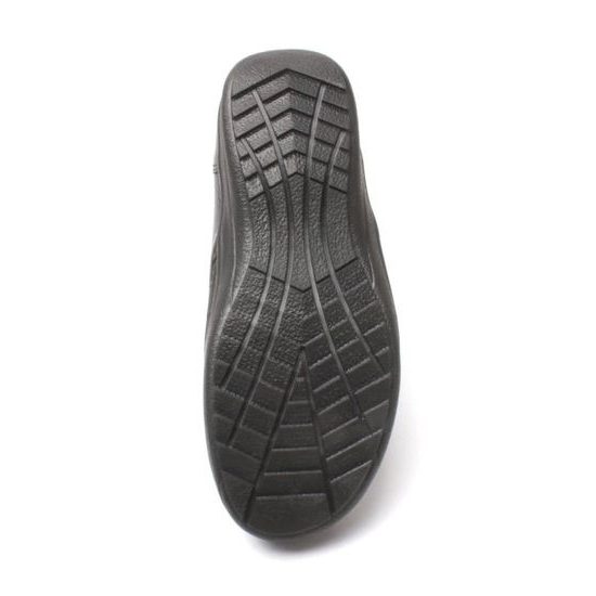 Polobotky dámské černé Mediline kožené Teresa 03 na hallux