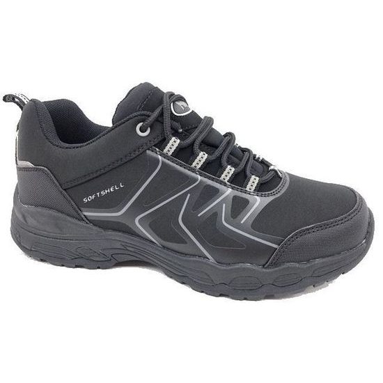 Tenisky Alpinex softshell černé A523002 na široké chodidlo