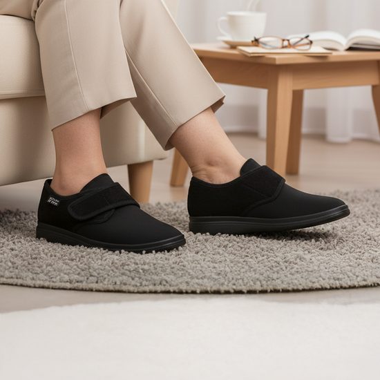 Dámská obvazová obuv Dr. Orto černá na široké chodidlo