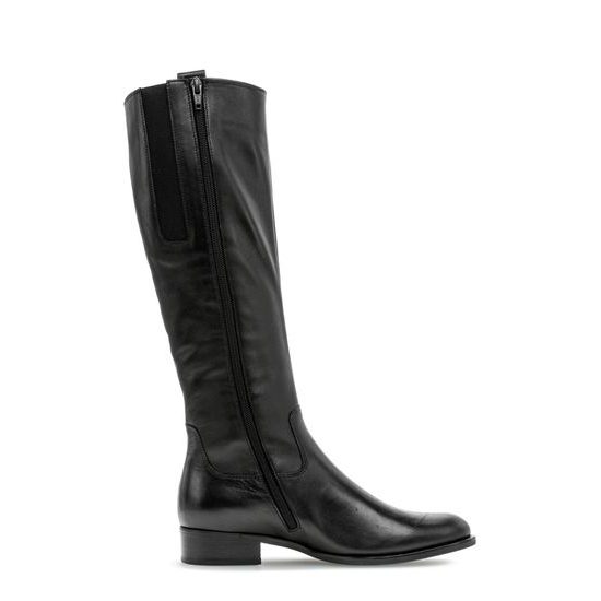 Dámské kozačky Gabor černé 71.647.27 na úzké lýtko