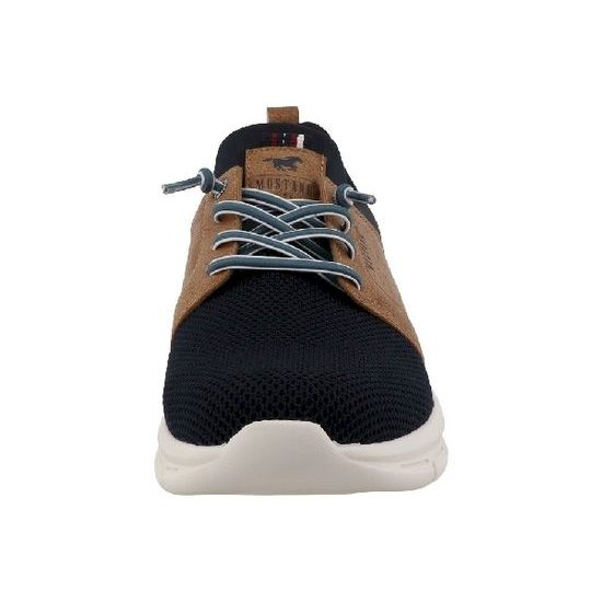 Nadměrné pánské tenisky černohnědé Mustang 26M0061002