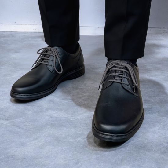 Polobotky pánské černé Josef Seibel kožené Alastair 01 na široké chodidlo