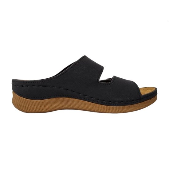 Zdravotní pantofle dámské Mediline černé 4617 S001