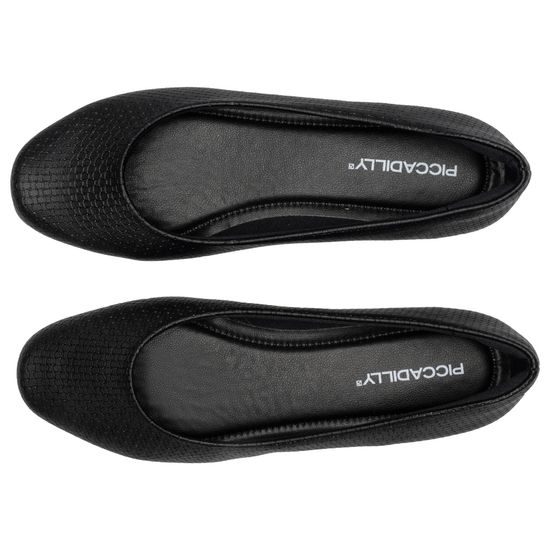 Baleríny černé Piccadilly Raquel 571 na hallux