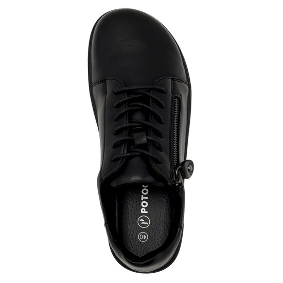 Dámské barefoot tenisky De Plus černé P19503 široká špička