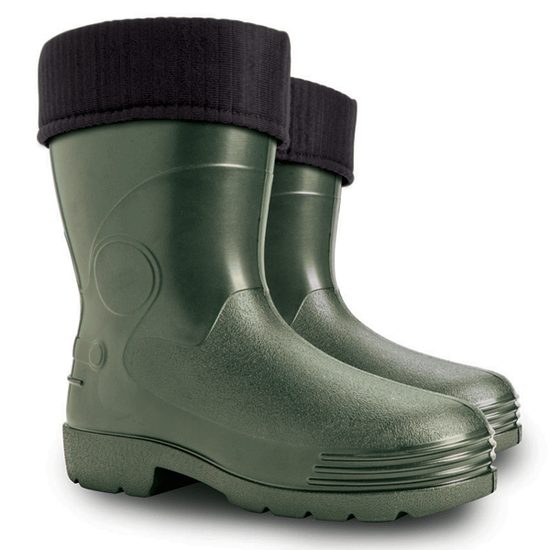 Zateplené holínky Demar Farmer zelené 3910 široká špička