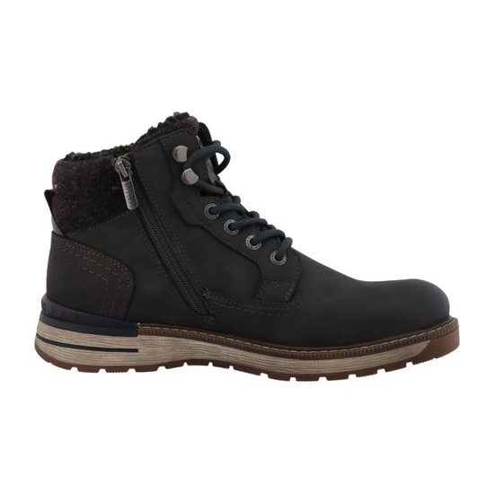 Nadměrné pánské zimní kotníkové boty černé Mustang 15M0011001