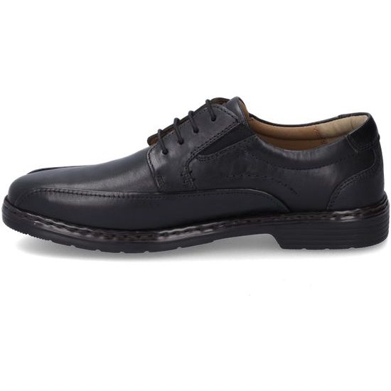 Polobotky pánské černé Josef Seibel kožené Alastair 04 na široké chodidlo