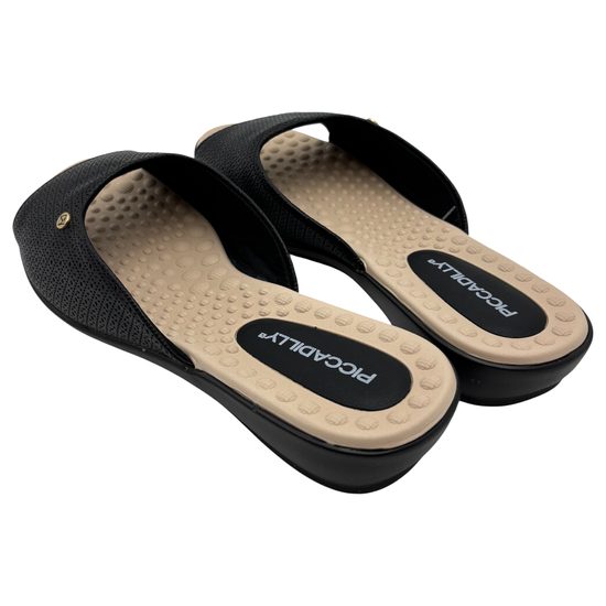 Dámské pantofle černé Piccadilly Camila na hallux