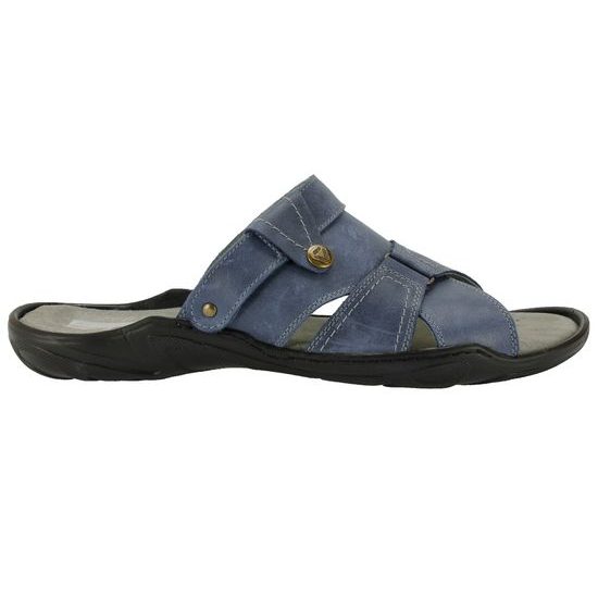 Nadměrné pantofle De Plus modré 024 - navy